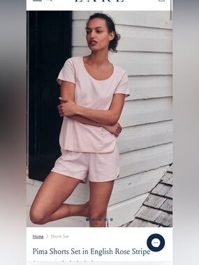 Lake pajamas Pima shorts set